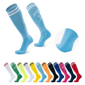 High Quality Youth Kids Football <b>Socks</b> <b>Long</b> Over-The-Knee with Anti-Slip Thick Sole 100% Cotton Breathable Sports <b>Socks</b> - Product Image 4