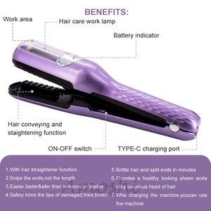 Cortador de cabello inalámbrico con carga USB Pro 2, máquina de corte, recortadora de cabello, <span class=keywords><strong>puntas</strong></span> <span class=keywords><strong>abiertas</strong></span> <span class=keywords><strong>para</strong></span> mujeres - Product Image 5