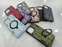 Nouvelle coque de téléphone pour iPhone 16Pro 15 14 13 12 11, support magnétique rotatif à 360 degrés, charge sans fil
