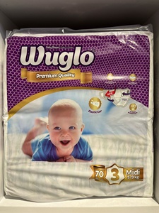 Wuglo Premium couches jetables pour bébés Super absorbant taille réglable haute qualité prix usine échantillons gratuits disponibles pour - Product Image 2