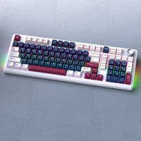 Teclado Mecánico HJSDZHI H102 de 102 Teclas, Tri-Modo, Intercambiable en Caliente, Estructura Gasket, Retroiluminación RGB, 4000mAh, para Juegos y Oficina
