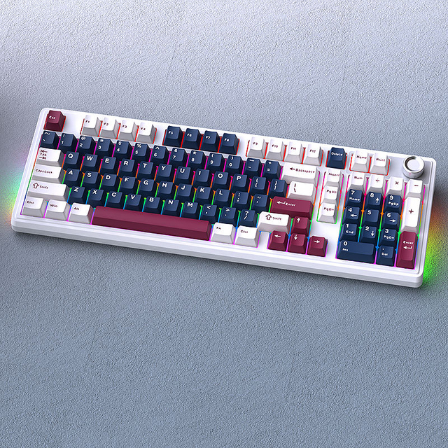 HJSDZHI H102 102 Key Tri Mode Hot Swappable Mechanical Keyboard Gasket Structure RGB Backlit 4000mAh for Gaming Office