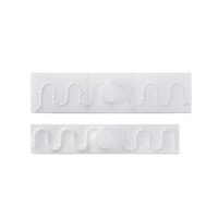 SUNLAN Mini 70*15MM impermeable RFID etiqueta de costura interfaz NFC Etiqueta de lavandería textil lavable para ropa frecuencia UHF 860-960MHz