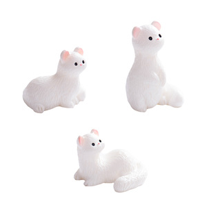 Figura de resina en miniatura de hurón, adorno de escritorio con forma de animal, decoración del hogar - Product Image 4
