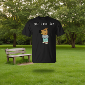 Camiseta Just A Chill Guy Meme, camiseta Unisex de manga corta con cuello redondo y estampado digital, camiseta gráfica divertida, talla S a XXL - Product Image 2