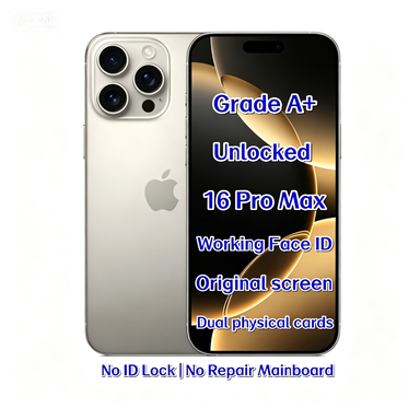 Wholesale Unlocked Used for 16 Pro Max Natural Titanium 256GB A18 Pro Chip 5G High Performance Mobile Phone Reseller Bulk