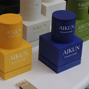 AIKUN Classic Gift Box <strong>Custom</strong> Logo Handmade Aromatherapy <strong>Candle</strong> Home Living Room Warm Cozy Atmosphere Scented <strong>Candle</strong> - Product Image 4
