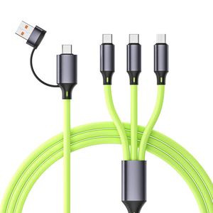 Câble de charge rapide 2-en-3 120W à prix d'usine, universel USB Type C, pour smartphone - Product Image 3