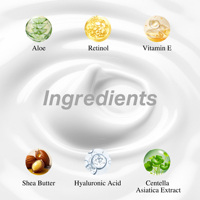 Crème hydratante pour le visage, légère, naturelle, anti-taches, au rétinol, anti-rides, blanchissante, liftante, OEM ODM