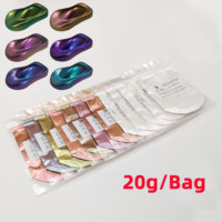 Poudre de pigment chromé caméléon de brillant à lèvres liquide mat colorshifting la plus vendue