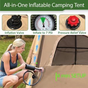 Tùy chỉnh ngoài trời không thấm nước trại Lều 2-4 người không thấm nước mưa gia đình gấp tự động bật lên cắm trại Lều để bán - Product Image 5