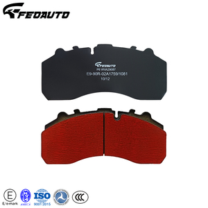 Plaquettes de frein pour camions WVA29087 sans bruit, fournies par l'usine, pour Mercedes Benz Actros, <span class=keywords><strong>MAN</strong></span>, DAF, véhicules utilitaires - Product Image 1