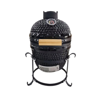Barbecue Kamado en céramique de 13 pouces, barbecue à charbon de bois, barbecue d'extérieur pour la cuisine en plein air