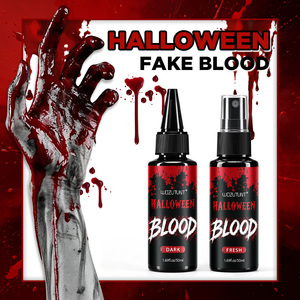 Suministros de <span class=keywords><strong>Halloween</strong></span>, Maquillaje de Sangre Líquida para Looks de Zombis y Vampiros, Efectos de Heridas en Dos Tonos, 50 ml - Product Image 3