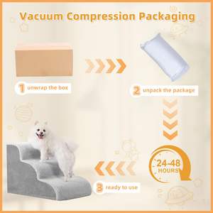 บันไดผ้าสับปะรดสุนัขดีไซน์คลื่นแบบทันสมัยปรับแต่งได้ถอดซักได้สำหรับบ้านเตียงสำหรับสุนัขต่างชาติ - Product Image 4