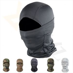 Factory Wholesale Hat With Draw String Thermal Fleece Ski Face Mask Soft Warm Balaclava Winter Hood - Product Image 1