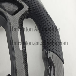 พวงมาลัยหนังรังผึ้งคาร์บอนแบบเจาะรูรุ่นล่าสุดสำหรับรถยนต์อินฟินิตี้ G27 G37 - Product Image 2