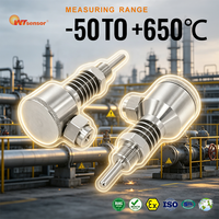 Transmitter Suhu WTsensor 4-20mA Pt100 Intrinsic Safety -50~650C +/-0.5%FS SS304 IP65 Sensor RTD Kelas Khusus