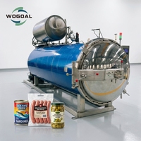 Stérilisateur à vapeur haute pression, machine de stérilisation par pulvérisation d'eau, autoclave pour boîtes de conserve, bouteilles en verre