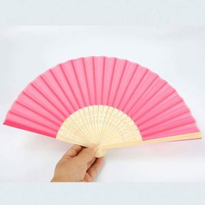 Japanese Hand Fan Decorative Angel and Bamboo Dragonfly <b>Pattern</b> for Home or Sports Perfect Promotional Gift - Product Image 6