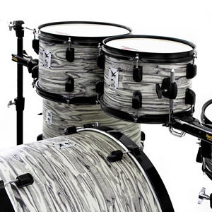 Beatello Acoustic Jazz 5 Drum 4 Cymbale Instrument de percussion musicale Ensemble de batterie en tilleul Tailles complètes Kits de batterie professionnels - Product Image 4
