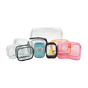 Direct personnalisé imprimé clair 3D fermeture à glissière sacs d'emballage motif de bonbons à bas prix pour sacs de voyage en PVC - Product Image 1