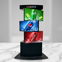 Pantalla LED Triangular Giratoria de 3 Niveles y 3 Lados a Todo Color para Centro Comercial |   Uso en Interiores |   Orientación y Educación