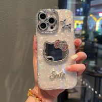 Coques de téléphone en gros pour iPhone 18 17 PRO MAX 16 15 14 Plus, motif de cadre perforé, coque miroir pour femmes