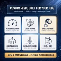 Resin UV Pabrik Langsung untuk Printer 3D SLA 355nm, Resin UV Curing, Susut Rendah, Presisi Tinggi, 10kg 5kg 10L Grosir