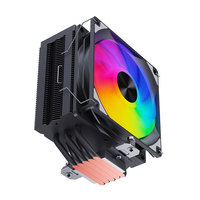 Refroidisseur CPU SNOWMAN MT5 V3 120 mm ARGB, 5 caloducs, noir, avec dissipateur thermique pour PC, ventilateurs et refroidissement pour boîtier d'ordinateur