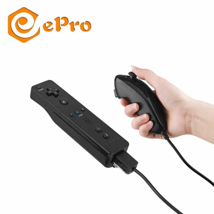 2 In 1 Nunchuk Remote Controller Gamepad Joystick Joypad Für Nintendo Wii Spielkonsole Gebaut-in Motion plus Spiel zubehör
