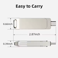 Flashdisk USB Custom Tipe C OTG 64GB 128GB,  Memory Stick,  Pendrive,  Pen Drive untuk iPhone 17