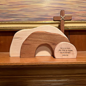 Vendita Diretta dalla Fabbrica, Set di 4 Croci in Legno di Pino Decorative per Pasqua - Product Image 5