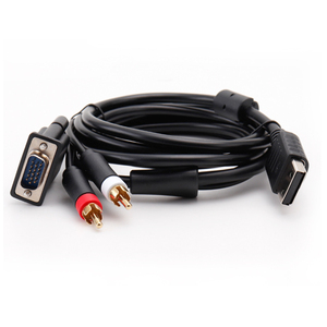 Nouveau câble <span class=keywords><strong>adaptateur</strong></span> <span class=keywords><strong>coaxial</strong></span> blindé <span class=keywords><strong>VGA</strong></span> RCA audio Sega Dreamcast DC - Product Image 1