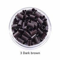 1000 piezas de microperlas de cobre de 3.4 mm * 6 mm para herramientas de extensión de cabello con punta I de 1g, microperlas para extensiones de cabello con punta I