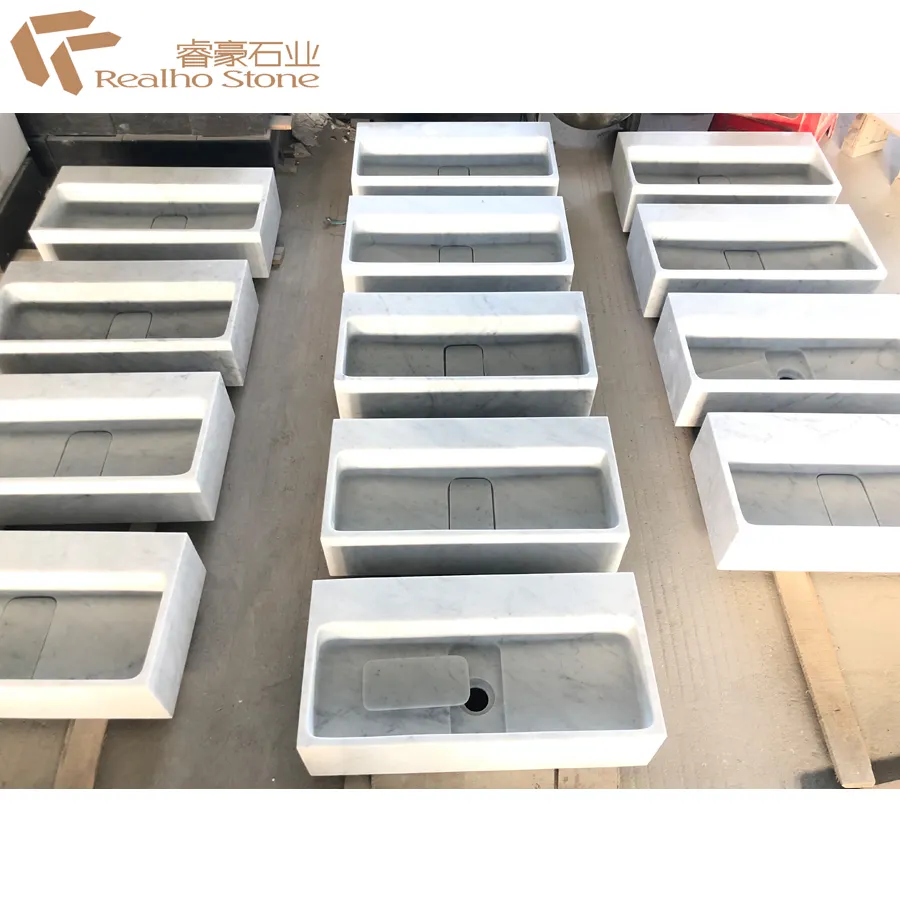 Factory Price Natural Carrara Marble Stone Wash Basin For Wholesale