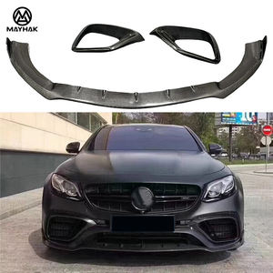 Séparateur de lèvre de pare-chocs avant en Fiber de carbone Style BB et becquet avant modifié pour <span class=keywords><strong>Mercedes</strong></span> Benz W213 E63 pré Lci S AMG - Product Image 4