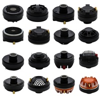 Driver kompresi speaker plastik dengan diafragma titanium dan voice coil 34,4mm, unit driver horn tweeter untuk mobil