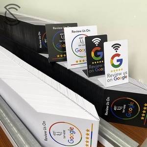 Aangepaste NFC 13.56MHz <span class=keywords><strong>Google</strong></span> Recensie PVC Stand NFC met 213 215 Chip Tafelstandaard <span class=keywords><strong>Google</strong></span> Social Media Recensie - Product Image 3