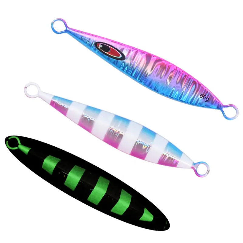 T-Bait In Stock Metal Jig 60g 80g 100g 160g 210g 260g Slow Jigging Fishing Lures Lead fish Saltwater Slow Pitch Jigs