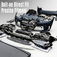 Kit carrosserie large style G80 M3 pour BMW Série 3 G20 G28 en plastique PP, pare-chocs avant et arrière, phares, kit de conversion 1:1
