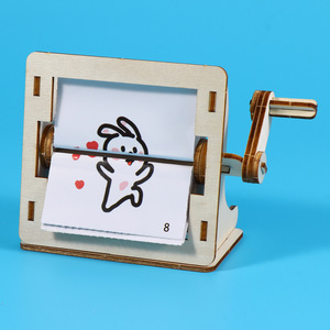 Máquina de Animación Manual de Pequeña Escala, Juguete Educativo STEM para Estudiantes, Materiales de Madera y Plástico - Product Image 4