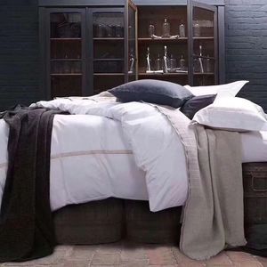 Disegno del ricamo <span class=keywords><strong>di</strong></span> marca 300TC <span class=keywords><strong>Raso</strong></span> <span class=keywords><strong>di</strong></span> <span class=keywords><strong>cotone</strong></span> <span class=keywords><strong>di</strong></span> alta qualità set <span class=keywords><strong>di</strong></span> biancheria da letto <span class=keywords><strong>copripiumino</strong></span> king size hotel a buon mercato duvet copre - Product Image 4