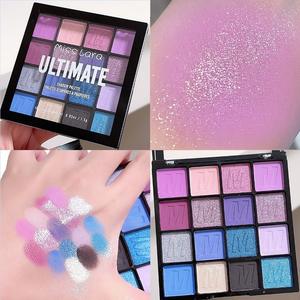 HUDAMOJI16 colores mate brillo sombra de ojos paleta de tonos tierra púrpura verde azul impermeable sombra de ojos estudiante maquillaje de ojos - Product Image 3