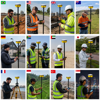 Hi Target V300 Équipement de Géodésie GPS GNSS RTK Hi Target RTK IMU 1408 canaux RTK GPS GNSS Receiver V300 Hi Target GNSS