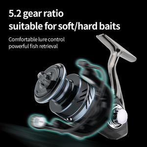High Quality 5.2:1 Metal Spool For Lake Ocean Professional Handle Saltwater Spinning Fishing <strong>Reels</strong> Equipment Fishing Gear - Product Image 4