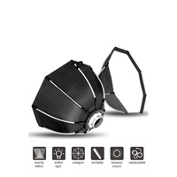 Triopo 90 cm Boîte à lumière portable pour photographie avec monture Bowens et grille nid d'abeille K90, parapluie octogonal pour extérieur