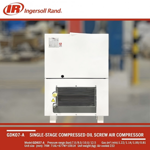 เครื่องอัดอากาศแบบสกรูโรตารี่ Ingersoll Rand ของแท้ 37 กิโลวัตต์ 50 แรงม้า 2.1-7.0 ลูกบาศก์เมตร/นาที 8-10 บาร์ สำหรับโรงงานอุตสาหกรรม - Product Image 5