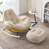 Meubles de maison décontractés chambre à coucher salon salon canapé allongé sur le côté incliné chaise chaise à bascule de style simple
