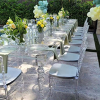 Braut Esstisch Transparente Acryl Tische Mode Clear Events Hochzeits feier Bankett Kunststoff runden Tisch